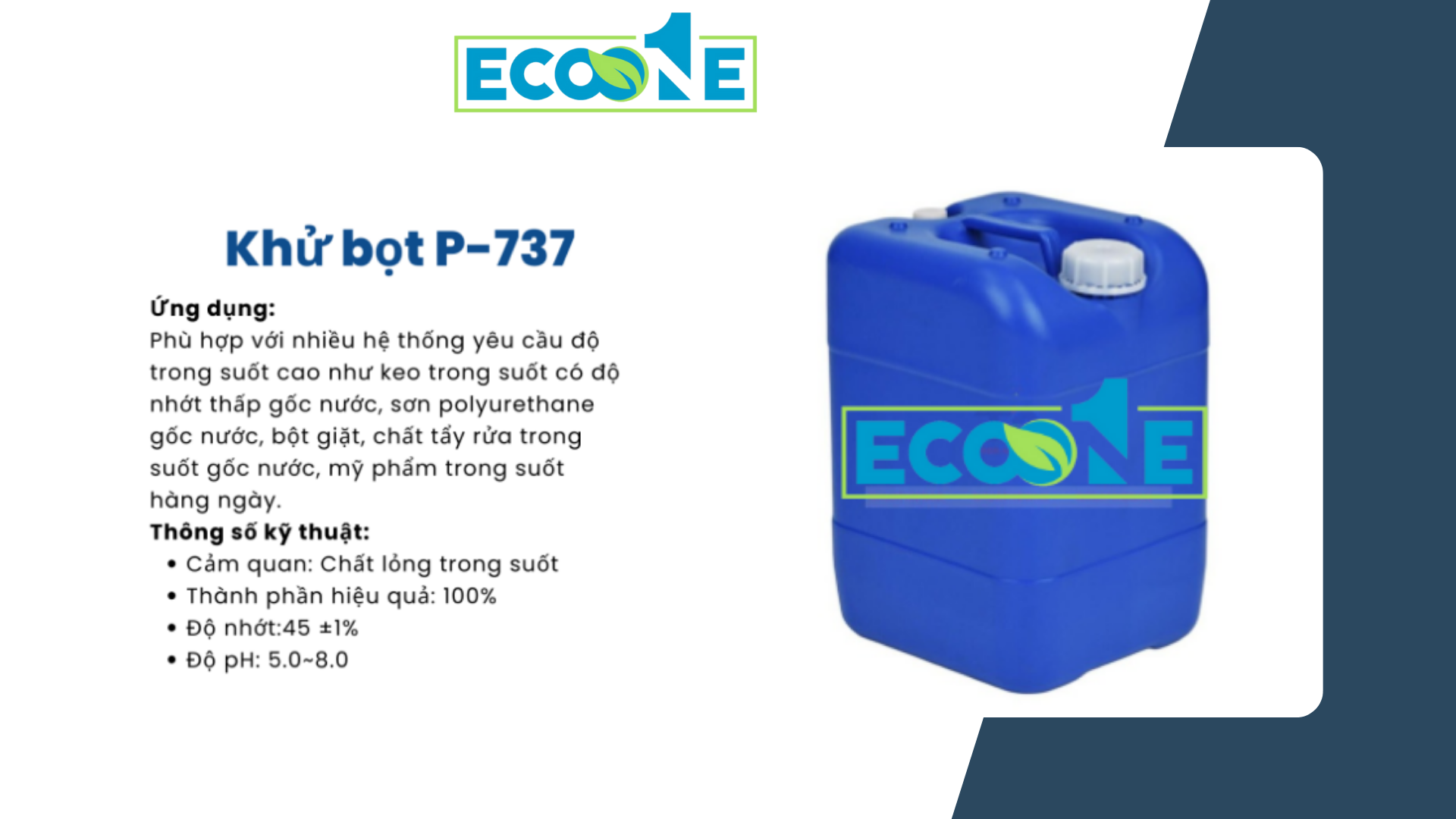 Khử Bọt P 737 Chất Lượng Cao Dùng Cho Nhà Máy Sản Xuất Linh Kiện điện Tử