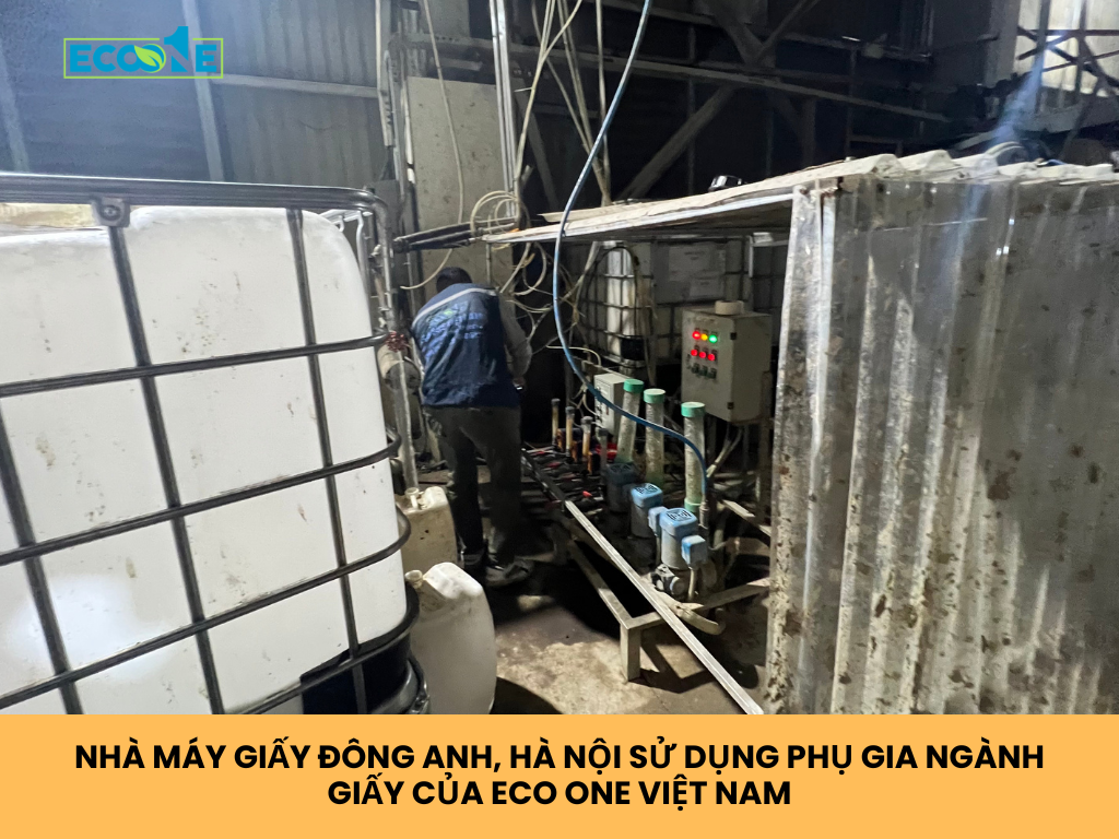 Nhà Máy Giấy Đông Anh, Hà Nội Sử Dụng Phụ Gia Ngành Giấy Của Eco One Việt Nam