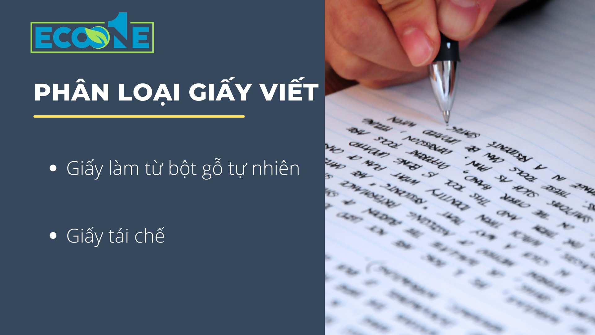 Phân Loại Giấy Viết