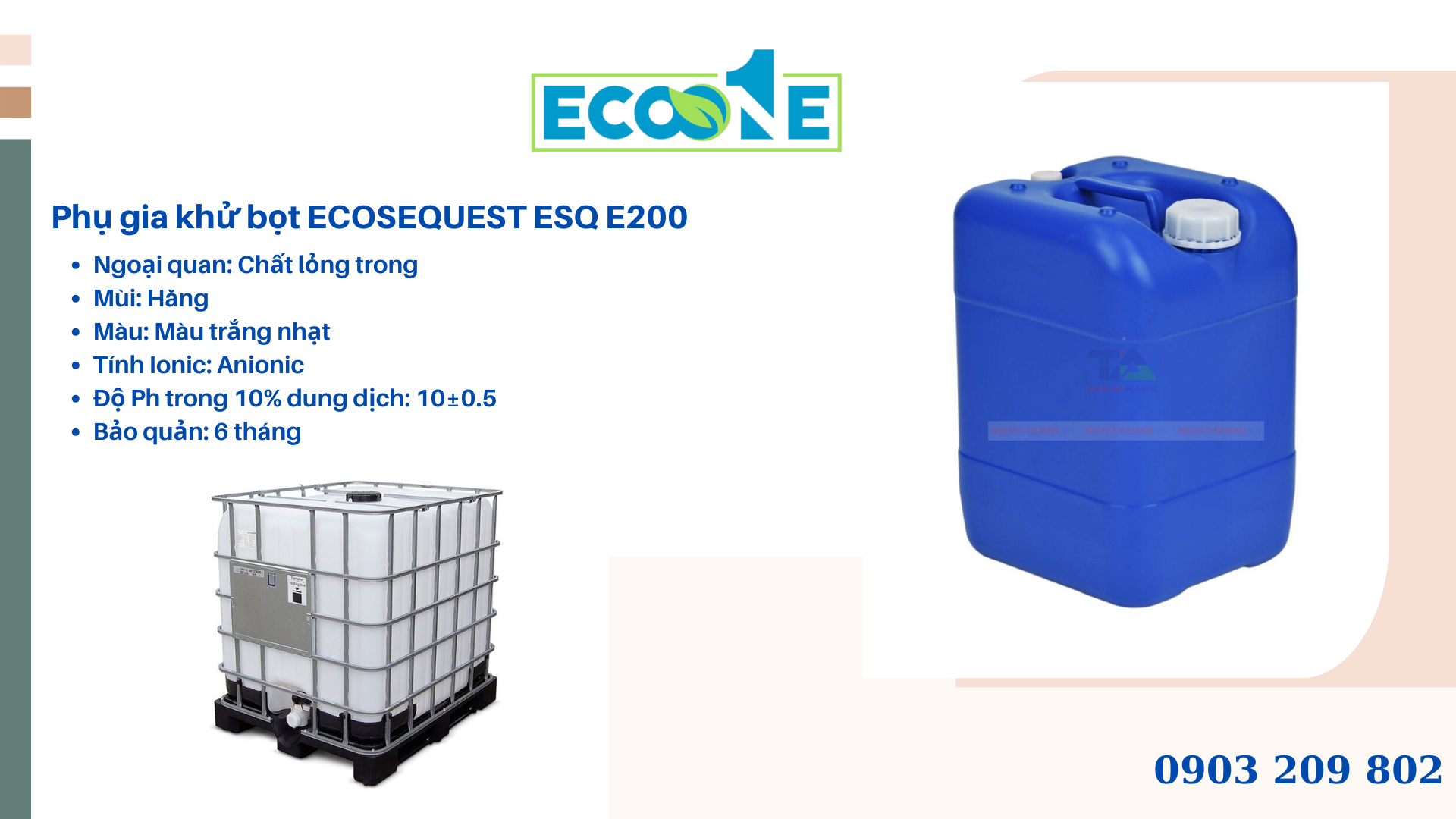 Phụ gia khử bọt ECOSEQUEST ESQ E200