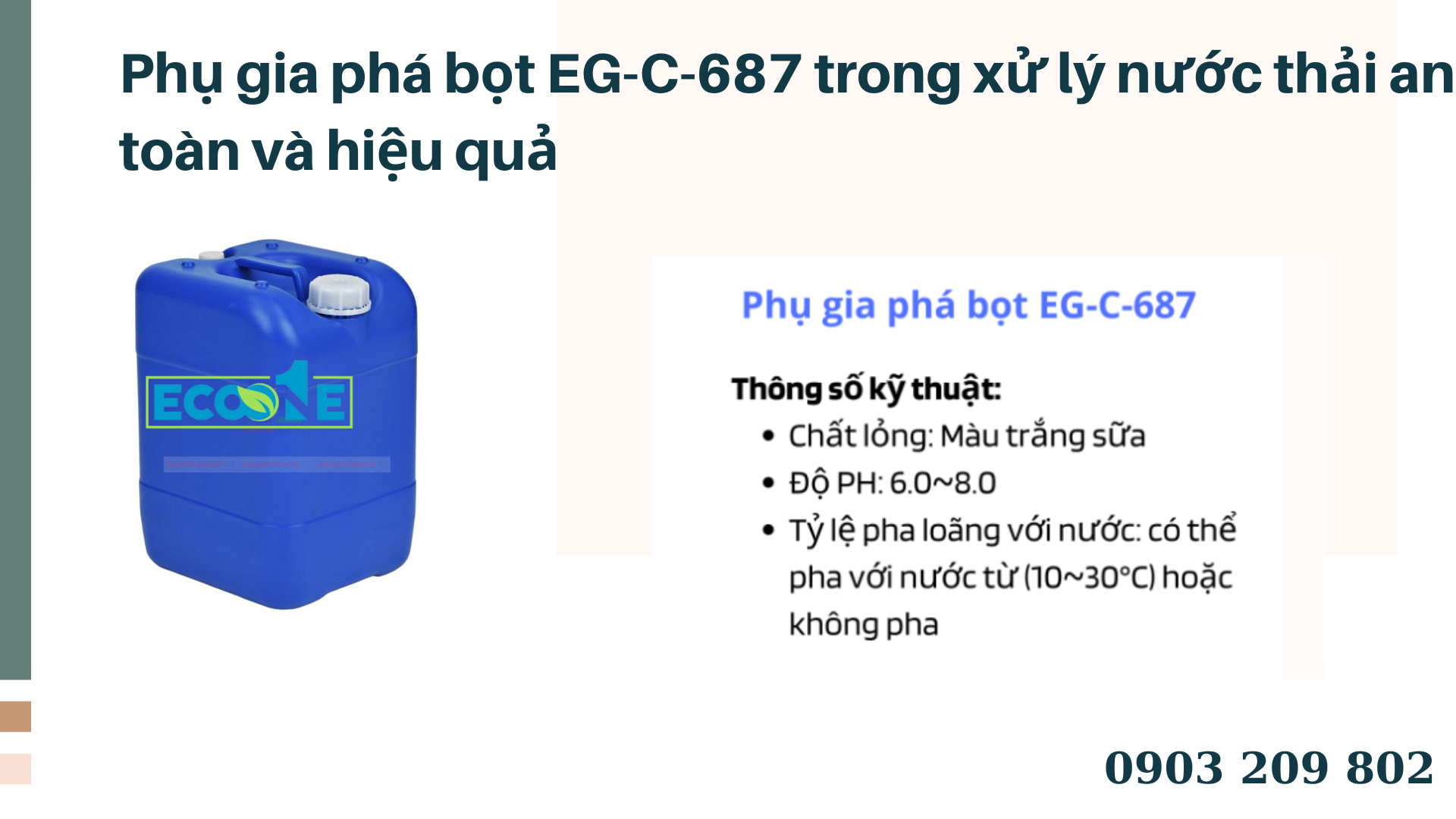 Phụ Gia Phá Bọt Eg C 687 Trong Xử Lý Nước Thải An Toàn Và Hiệu Quả