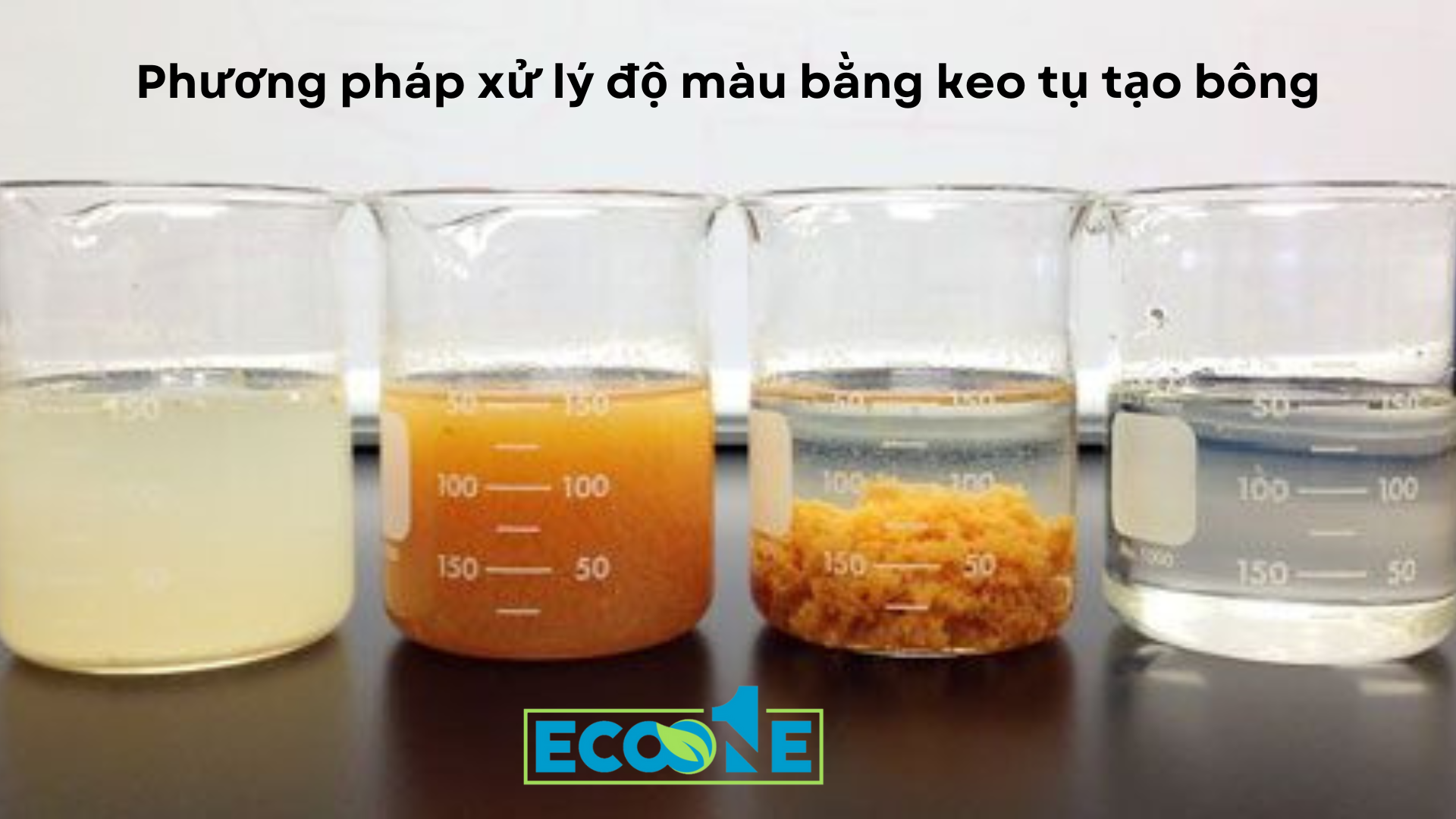 Phương pháp xử lý độ màu bằng keo tụ tạo bông