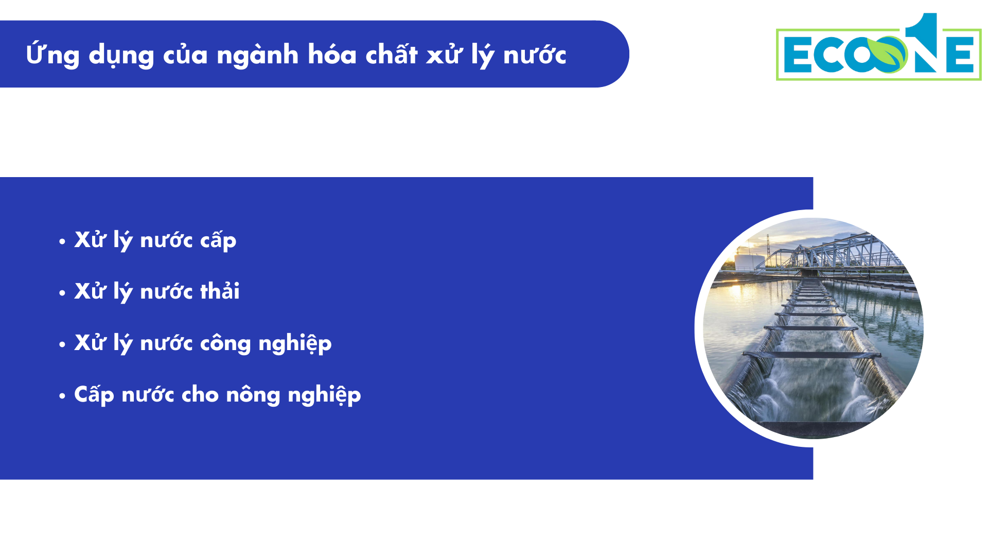 Ứng Dụng Của Ngành Hóa Chất Xử Lý Nước