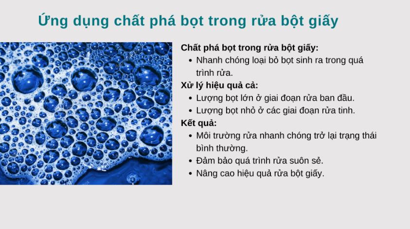 ứng Dụng Phá Bọt Trong Bột Giấy