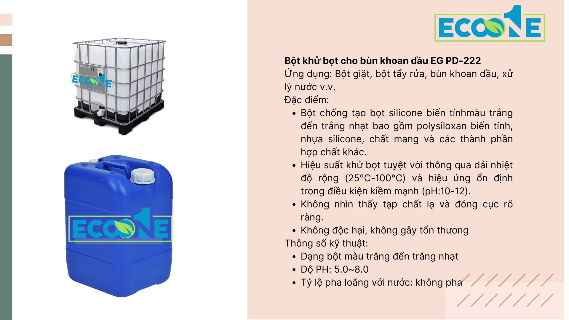 Bột Khử Bọt Cho Bùn Khoan Dầu Eg Pd 222