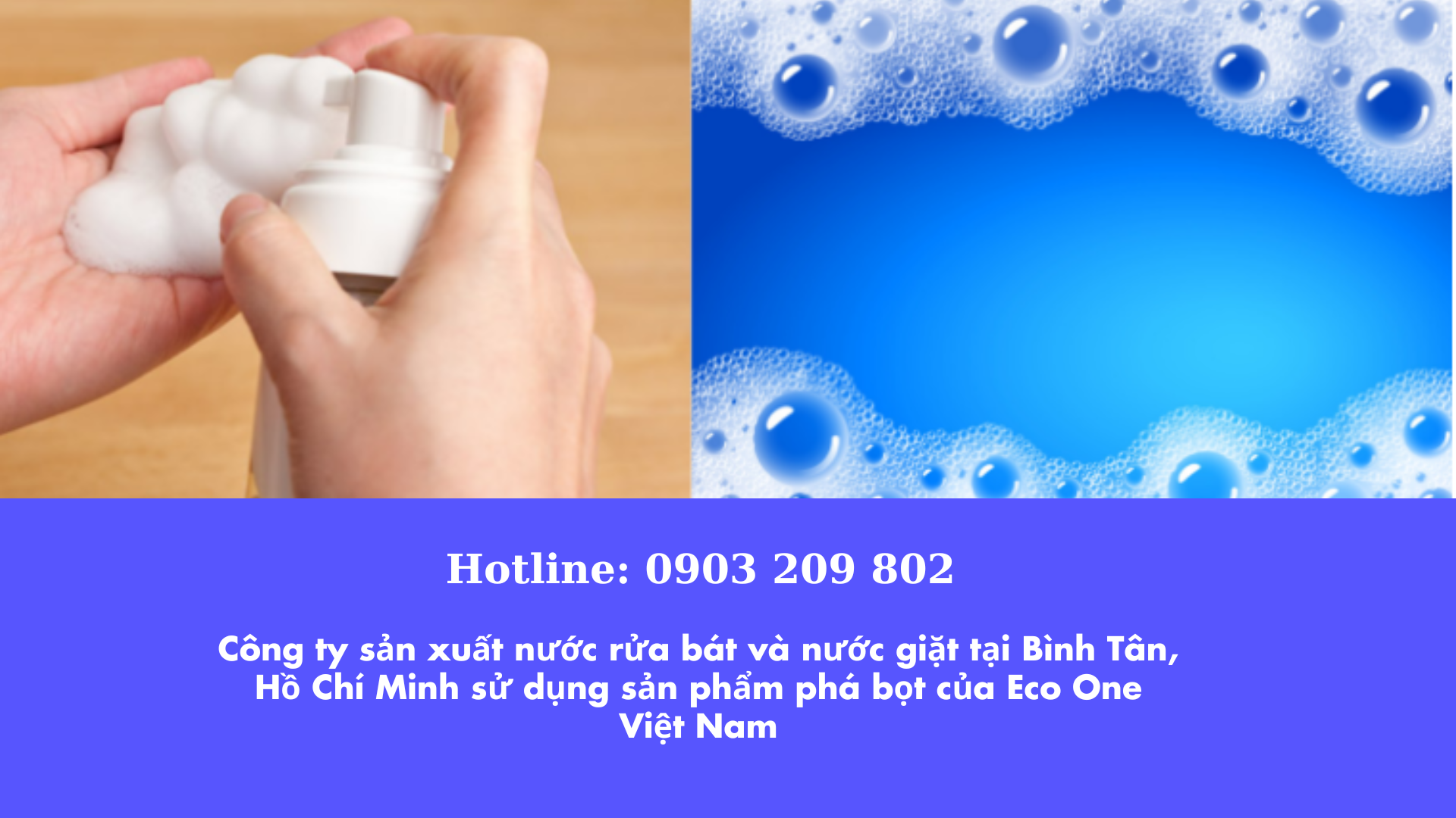 Công Ty Sản Xuất Nước Rửa Bát Và Nước Giặt Tại Bình Tân, Hồ Chí Minh Sử Dụng Sản Phẩm Phá Bọt Của Eco One Việt Nam