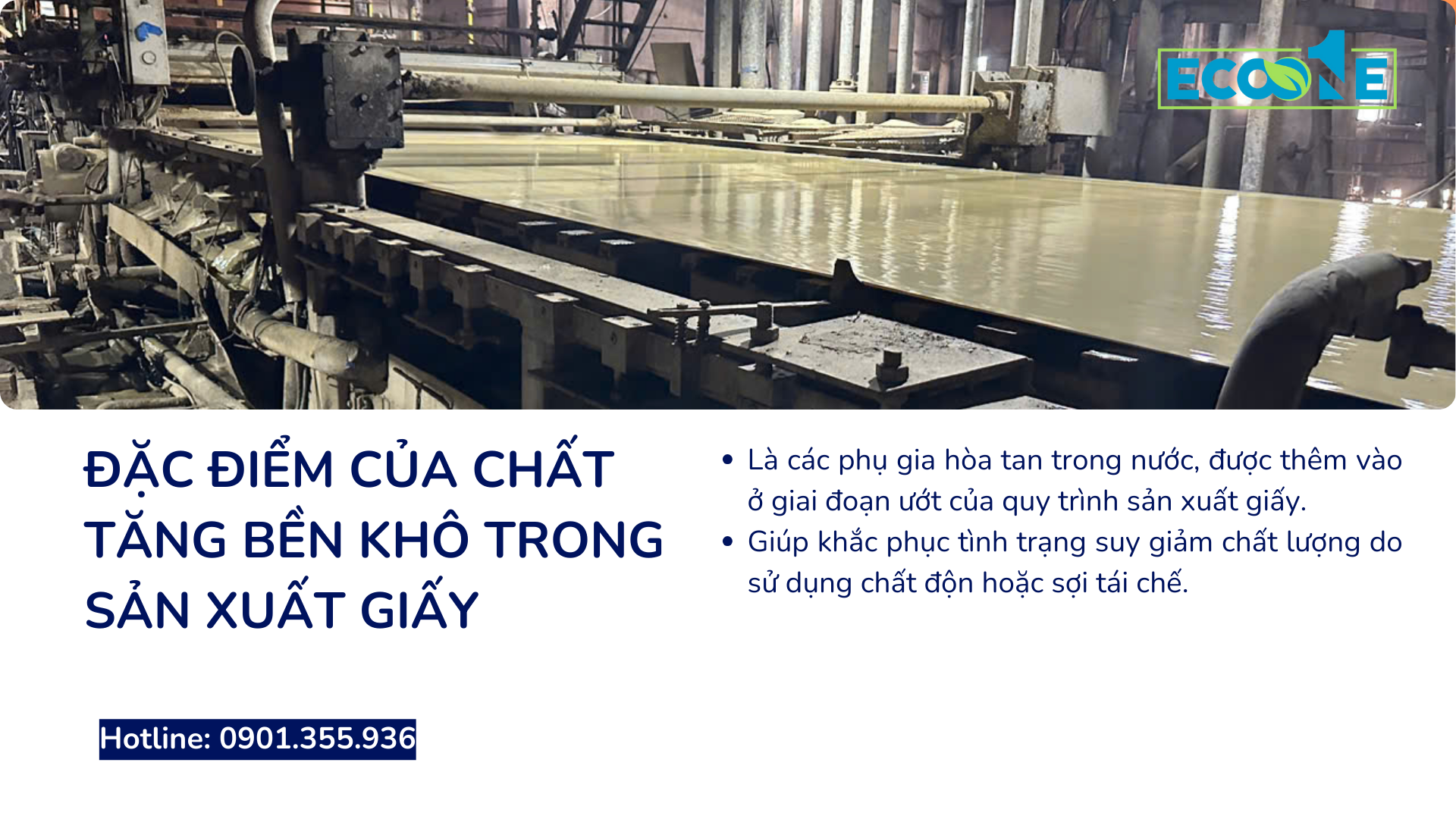 Đặc điểm Của Chất Tăng Bền Khô Trong Sản Xuất Giấy