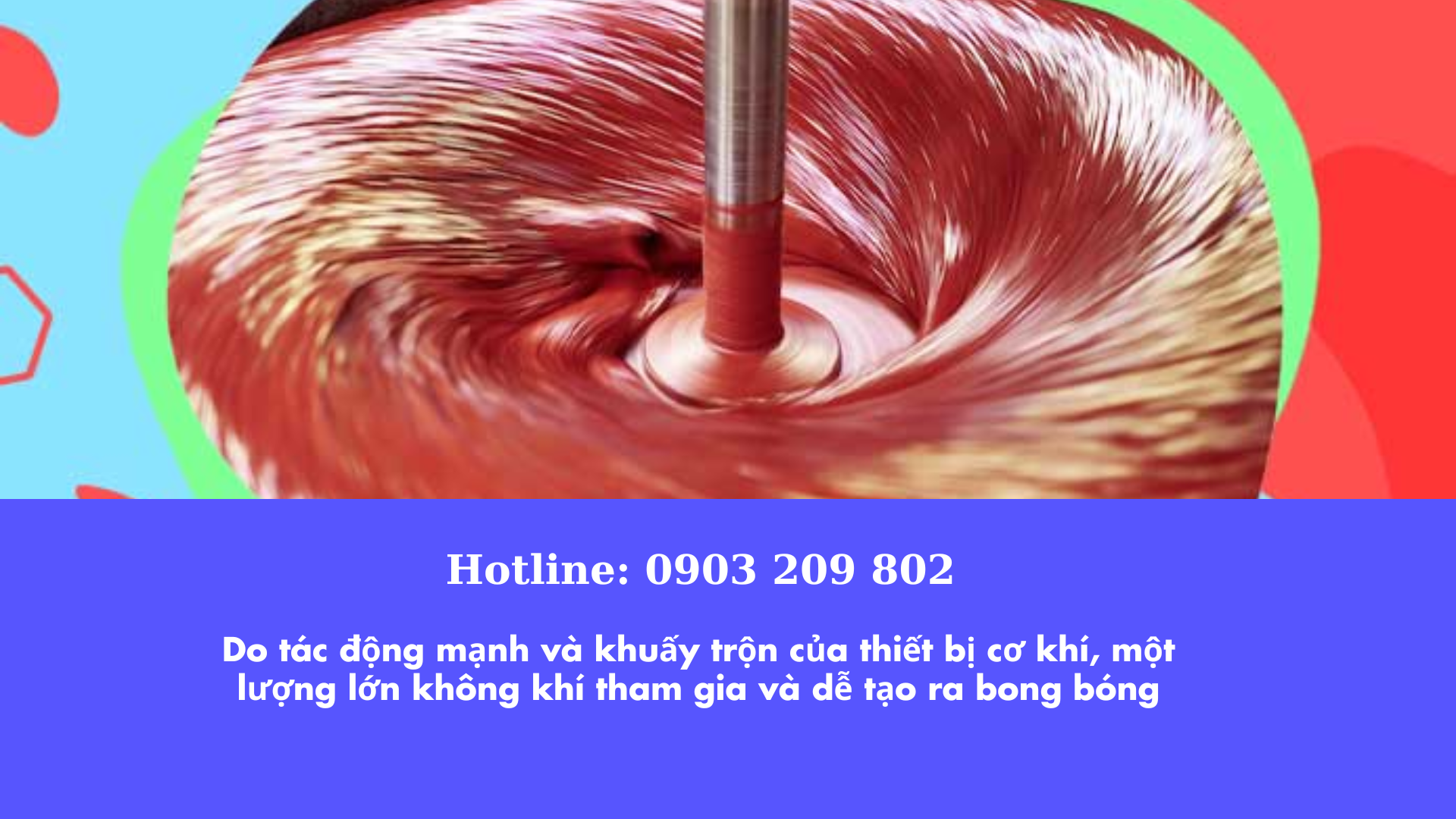 Do Tác động Mạnh Và Khuấy Trộn Của Thiết Bị Cơ Khí, Một Lượng Lớn Không Khí Tham Gia Và Dễ Tạo Ra Bong Bóng