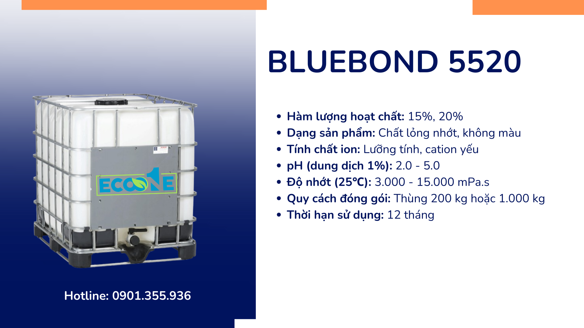 Phụ gia tăng bền Bluebond 5520 cao cấp trong ngành sản xuất giấy