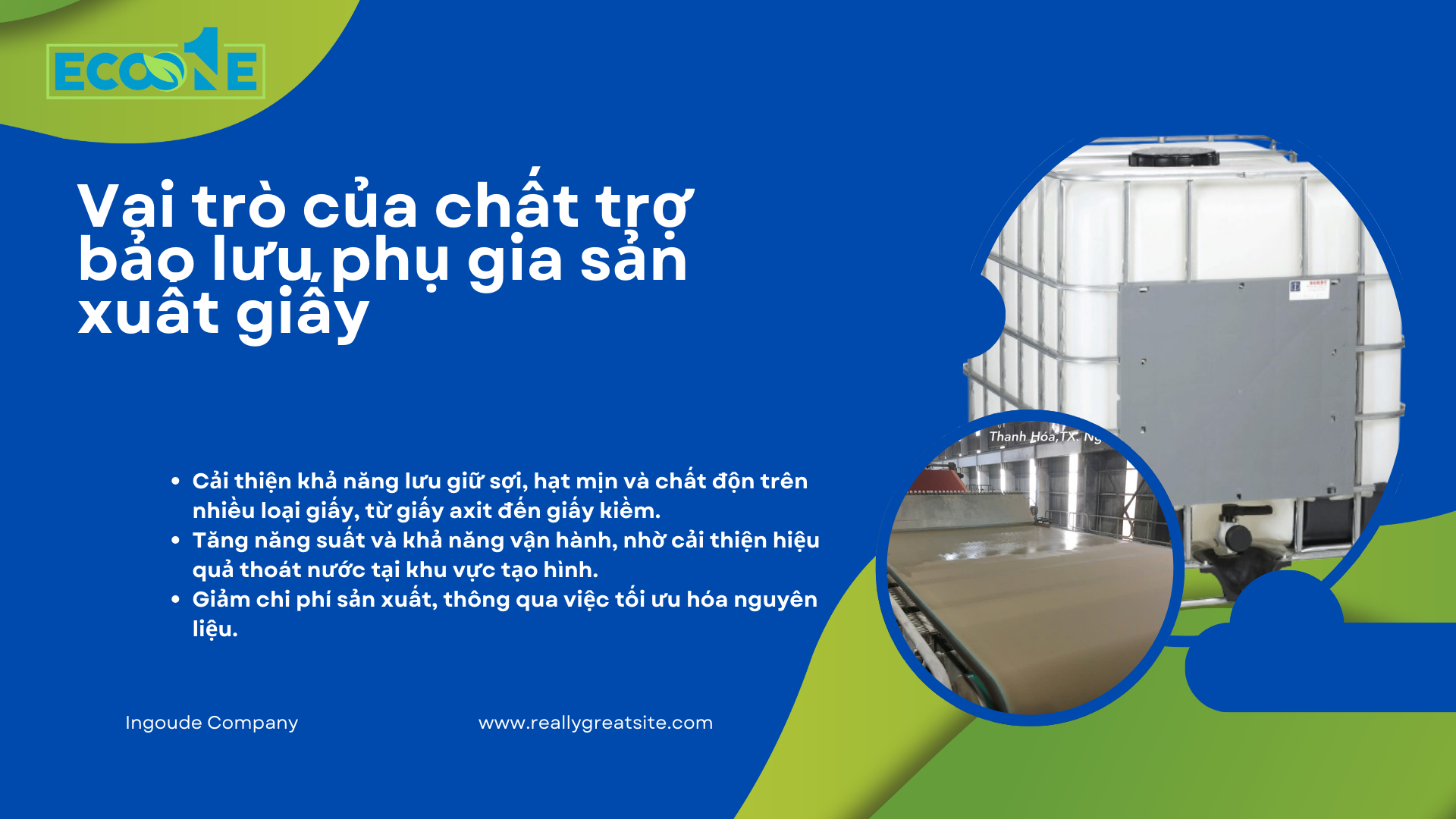 Vai Trò Của Chất Trợ Bảo Lưu Phụ Gia Sản Xuất Giấy Trong Sản Xuất Giấy
