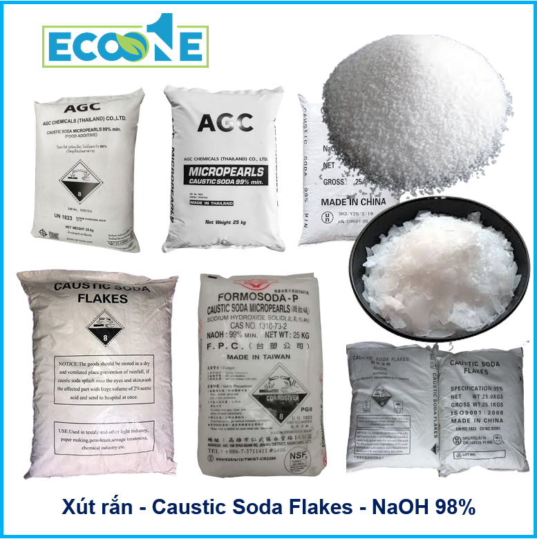 Caustic Soda Flakes Xút Naoh 98%