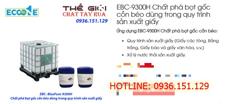 Ebc 9300h Chất Phá Bọt Gốc Cồn Béo Dùng Trong Quy Trình Sản Xuất