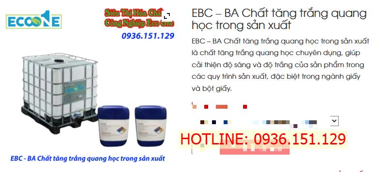 Ebc – Ba Chất Tăng Trắng Quang Học Trong Sản Xuất
