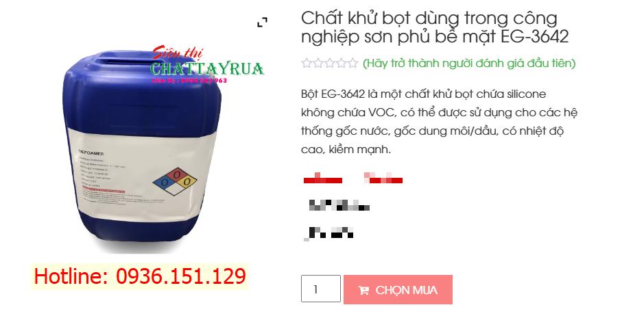Eg 3642 Chất Khử Bọt Dùng Trong Công Nghiệp Sơn Phủ Bề Mặt