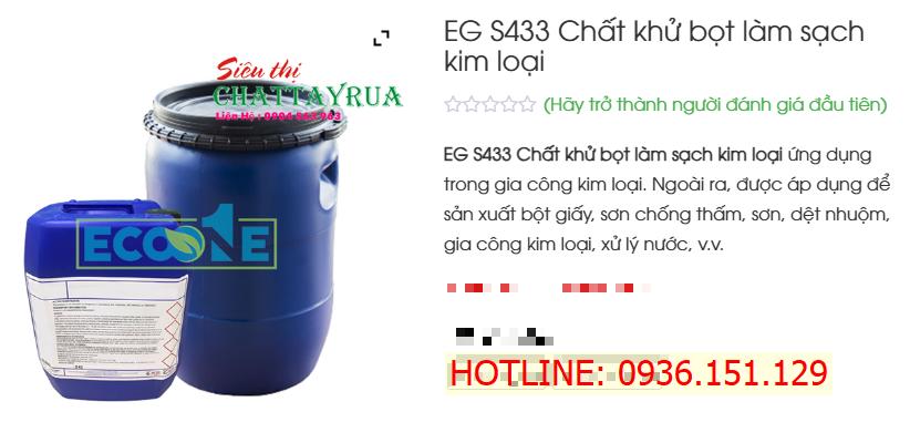 Eg S433 Chất Khử Bọt Làm Sạch Kim Loại, Sản Xuất Giấy,...