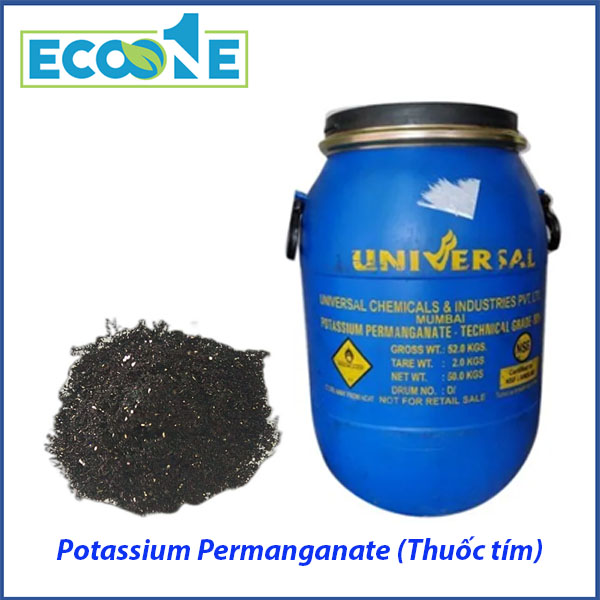 Potassium Permanganate (thuốc Tím) chuyên dùng xử lý nước thải, khử mùi, diệt khuẩn, oxy hóa mạnh các hợp chất hữu cơ. Phù hợp cho nhà máy xử lý nước, phòng thí nghiệm, công nghiệp thực phẩm và môi trường giá từ 8,610,000 đến 14,205,000 / bao 50kg