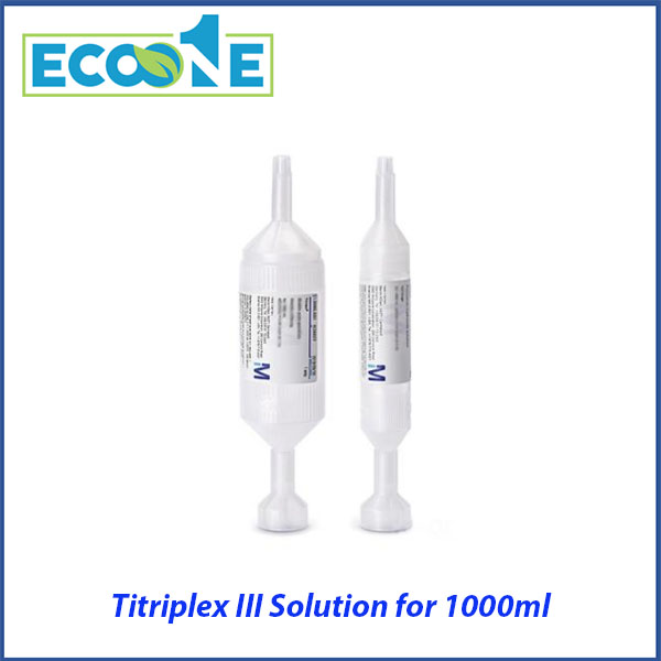 Titriplex Iii Solution For 1000ml dùng cho chuẩn độ phức chất xác định ion kim loại trong phòng thí nghiệm giá từ 24,000 đến 40,000 / ống