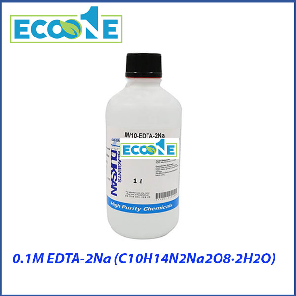 0.1M EDTA 2Na (C10H14N2Na2O8·2H2O) dùng chuẩn độ phức, xác định ion kim loại, phân tích nước, dùng cho phòng thí nghiệm, nhà nghiên cứu có giá từ 1,585,000 đến 2,615,000 / hộp