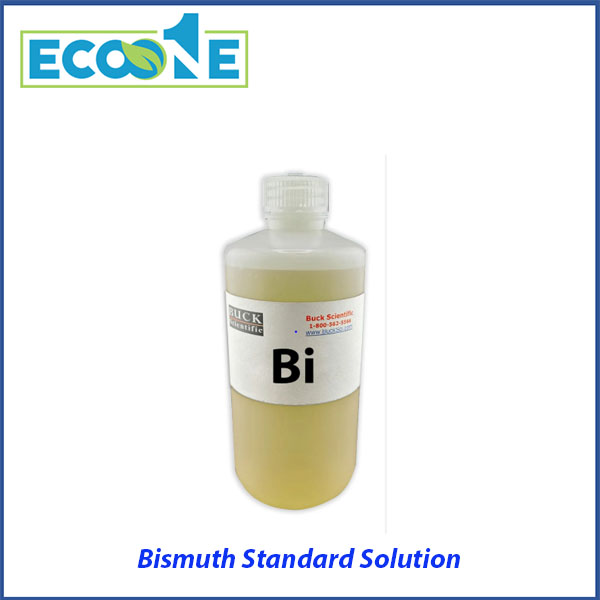 Bismuth Standard Solution dùng hiệu chuẩn AAS, ICP tại phòng thí nghiệm, dành cho kỹ thuật viên, viện kiểm nghiệm. Sản phẩm được phân phối bởi ECO ONE Việt Nam