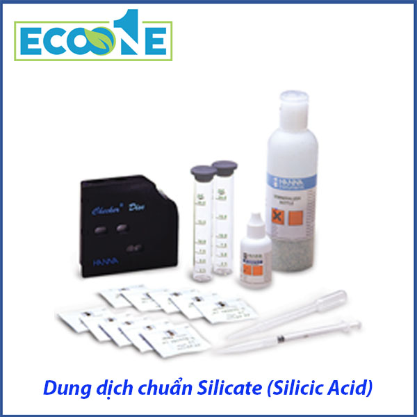 Dung Dịch Chuẩn Silicate (silicic Acid) dùng trong phép đo quang xác định hàm lượng SiO₂/Si, dải đo rộng. Phù hợp phòng thí nghiệm phân tích nước, môi trường được phân phối bởi ECO ONE Việt Nam