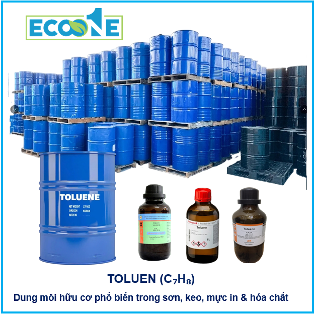 Dung Môi Hữu Cơ Phổ Biến Trong Sơn, Keo, Mực In & Hóa Chất Toluen (c₇h₈)