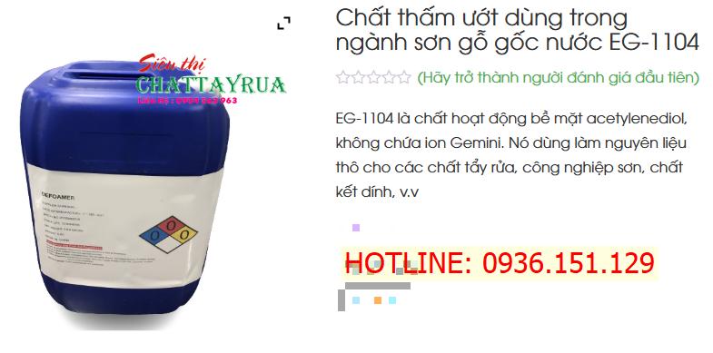 Eg 1104 Chất Thấm ướt Sử Dụng Trong Sản Xuất Công Nghiệp