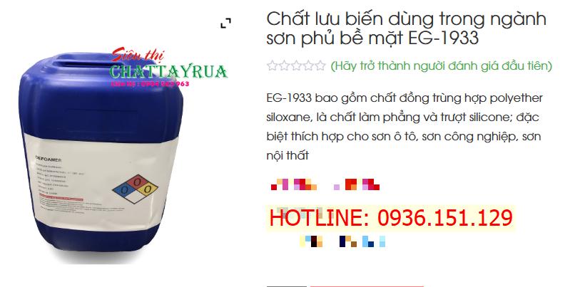 EG -1933 Chất Lưu Biến Cho Nhiều Ngành Công Nghiệp Phủ Bề Mặt