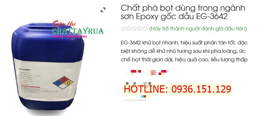 EG - 3642 Chất Phá Bọt Trong Nhiều Ngành Sản Xuất Công Nghiệp