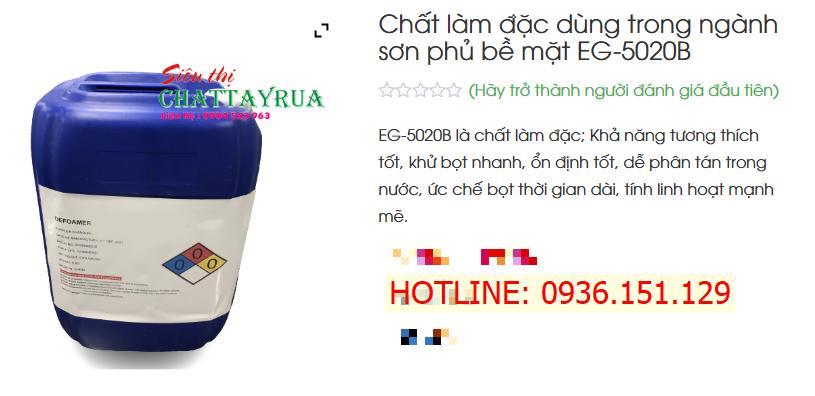 EG - 5020B Chất Làm Đặc Trong Sản Xuât Công Nghiệp