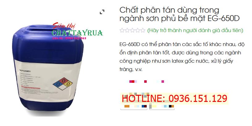 EG - 650D – Chất Phân Tán Thế Hệ Mới, đa Năng Và Hiệu Quả Cao
