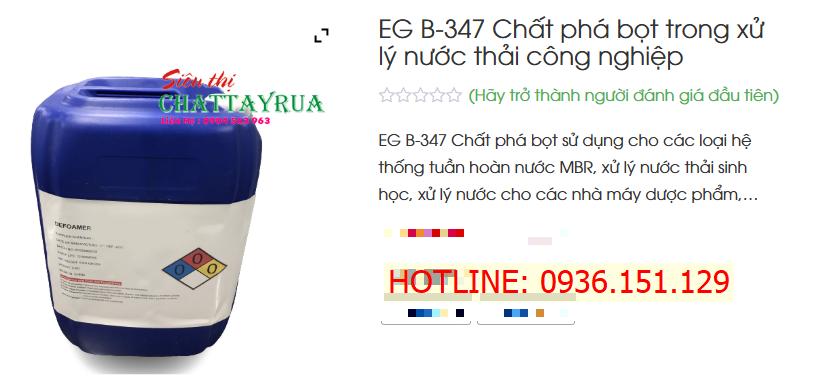 EG B - 347 Chiến Binh Diệt Bọt Không Silicone Cho Mọi Ngành Công Nghiệp
