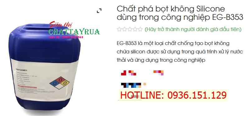 Eg B353 Chất Khử Bọt Trong Các Ngành Công Nghiệp Không Chứa Silicone