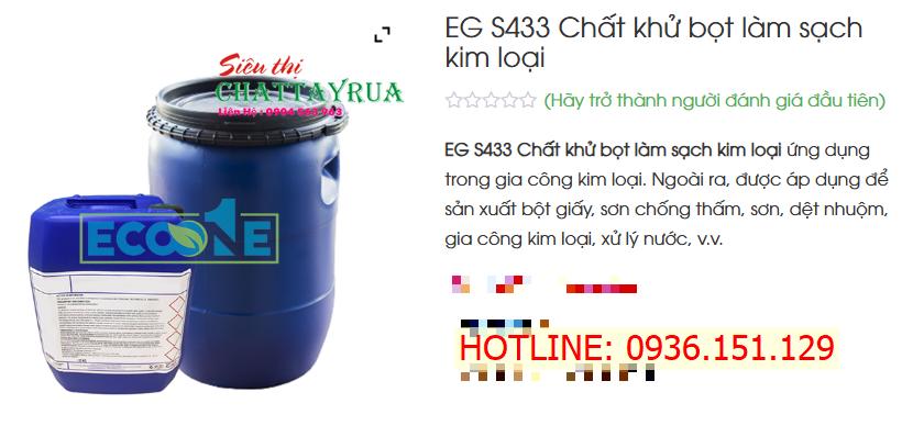 EG - S433 Chất Khử Bọt Hiệu Quả Cao kiểm Soát Bọt Trong Nhiều Ngành Công Nghiệp