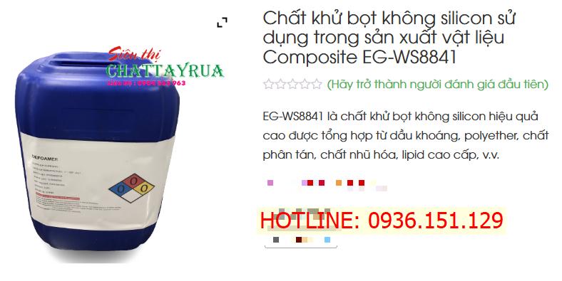 EG - WS8841 Chất Khử Bọt Không Silicon Kiểm Soát Bọt Toàn Diện Trong Công Nghiệp