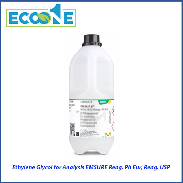 Ethylene Glycol For Analysis Emsure Reag. Ph Eur, Reag. Usp dùng làm dung môi và chất phân tích trong phòng thí nghiệm có giá từ 1,400,000 đến 2,300,000 / lít