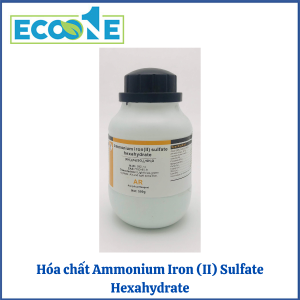 Hóa Chất Ammonium Iron (ii) Sulfate Hexahydrate dạng tinh thể xanh lục nhạt, là hóa chất tinh khiết dùng trong phòng thí nghiệm, phù hợp cho phân tích, giáo dục và nghiên cứu chuyên sâu có giá từ 53,000 đến 88,000đ/chai 500g