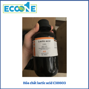 Lactic Acid C3H6O3 tinh khiết, dùng trong phòng thí nghiệm và nghiên cứu hóa sinh. Ứng dụng đa dạng trong sinh học, thực phẩm, dược phẩm có giá từ 88,000 đến 146,000 đ/chai 500g