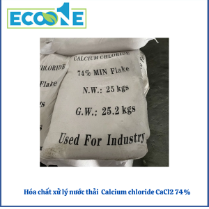 Hóa Chất Xử Lý Nước Thải Calcium Chloride Cacl2 74% là hóa chất xử lý nước thải hiệu quả, giúp loại bỏ ion cứng, giảm tạp chất. Dạng hạt trắng, độ tinh khiết cao, phù hợp cho doanh nghiệp xử lý nước và nhà máy công nghiệp, dễ sử dụng, hiệu quả nhanh có giá từ 168,300 đến 277,685/bao 25kg