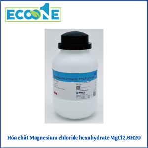 Magnesium chloride hexahydrate MgCl2.6H2O, hóa chất tinh khiết, chuyên dùng trong phòng thí nghiệm hóa học và sinh học, phù hợp cho các nhà nghiên cứu, kỹ thuật viên chuyên ngành có giá từ 45,000 đến 75,000/chai 500g