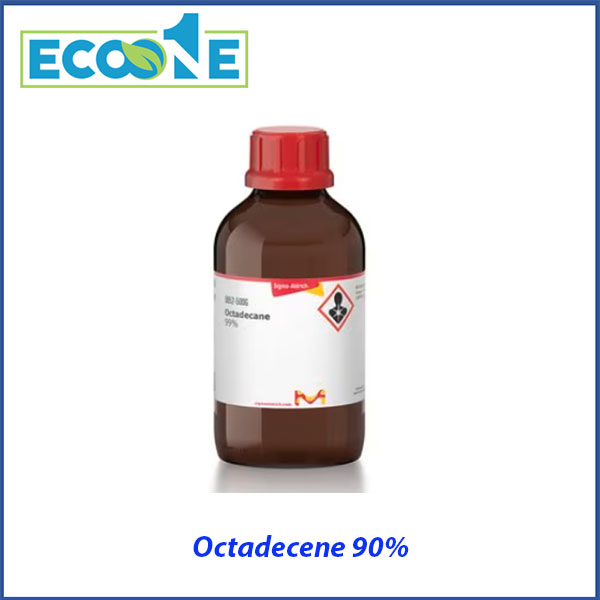 Octadecene 90% dùng trong tổng hợp hữu cơ, vật liệu nano, thích hợp cho phòng thí nghiệm, viện nghiên cứu được nhập khẩu và phân phối bởi ECO ONE Việt Nam