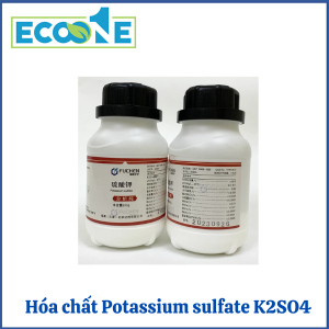 Potassium sulfate K₂SO₄ là hóa chất tinh khiết dạng bột trắng, dùng trong phòng thí nghiệm. Ứng dụng trong nghiên cứu hóa học, điều chế hợp chất vô cơ, phù hợp cho chuyên gia và kỹ thuật viên có giá từ 60,000đ đến 100,000đ/chai 500g