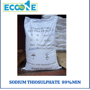 Sodium Thiosulphate 99% dạng rắn, là hóa chất chuyên dùng khử clo dư trong dệt nhuộm, xử lý nước, có giá từ 220,000đ đến 365,800đ/bao 25kg