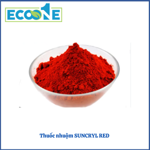 Thuốc Nhuộm Suncryl Red chất màu hữu cơ tổng hợp chuyên dùng cho sợi acrylic. Thương hiệu OHYOUNG, dạng bột màu đỏ, độ bám màu cao, có giá từ 350,000 đến 550,000/bao 25kg