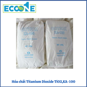 Titanium Dioxide TiO2 KA-100 là hóa chất công nghiệp dạng bột trắng mịn, ứng dụng rộng rãi trong ngành sơn, nhựa, cao su với khả năng tạo màu, che phủ và chống tia UV vượt trội có giá từ 170,000 đến 280,000đ/bao 25kg
