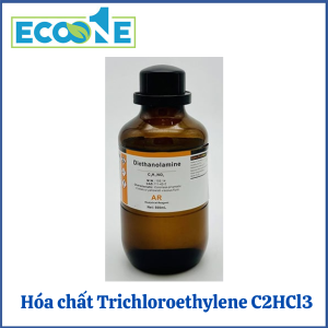 Trichloroethylene C2HCl3 là dung môi tinh khiết, dùng trong phân tích, tẩy rửa và tổng hợp hóa học, lý tưởng cho phòng thí nghiệm, ngành hóa chất kỹ thuật cao có giá từ 120,000 đến 270,000đ/chai 500ml