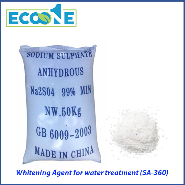 Whitening Agent For Water Treatment (sa 360) hóa chất xử lý nước hiệu quả, phù hợp nhà máy công nghiệp, giúp cải thiện màu và tăng hiệu quả lọc. Được phân phối bởi ECO ONE Việt Nam
