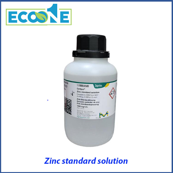 Zinc Standard Solution dùng hiệu chuẩn thiết bị phân tích kẽm trong phòng thí nghiệm. Được nhập khẩu và phân phối bởi ECO ONE Việt Nam