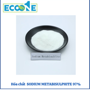 Hóa Chất Sodium Metabisulphite 97% dạng rắn, dùng làm chất khử và tẩy trong ngành dệt nhuộm. Dành cho các nhà máy xử lý vải và nước thải công nghiệp có giá từ 270,000 đến 450,000