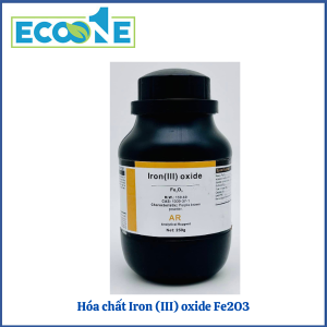 Iron (III) oxide Fe₂O₃ là hóa chất tinh khiết dạng bột, dùng trong phòng thí nghiệm để nghiên cứu, phân tích hóa học và tổng hợp hợp chất, phù hợp cho giảng dạy và ứng dụng khoa học chuyên sâu có giá từ 250,000 đến 410,000đ/chai 1kg
