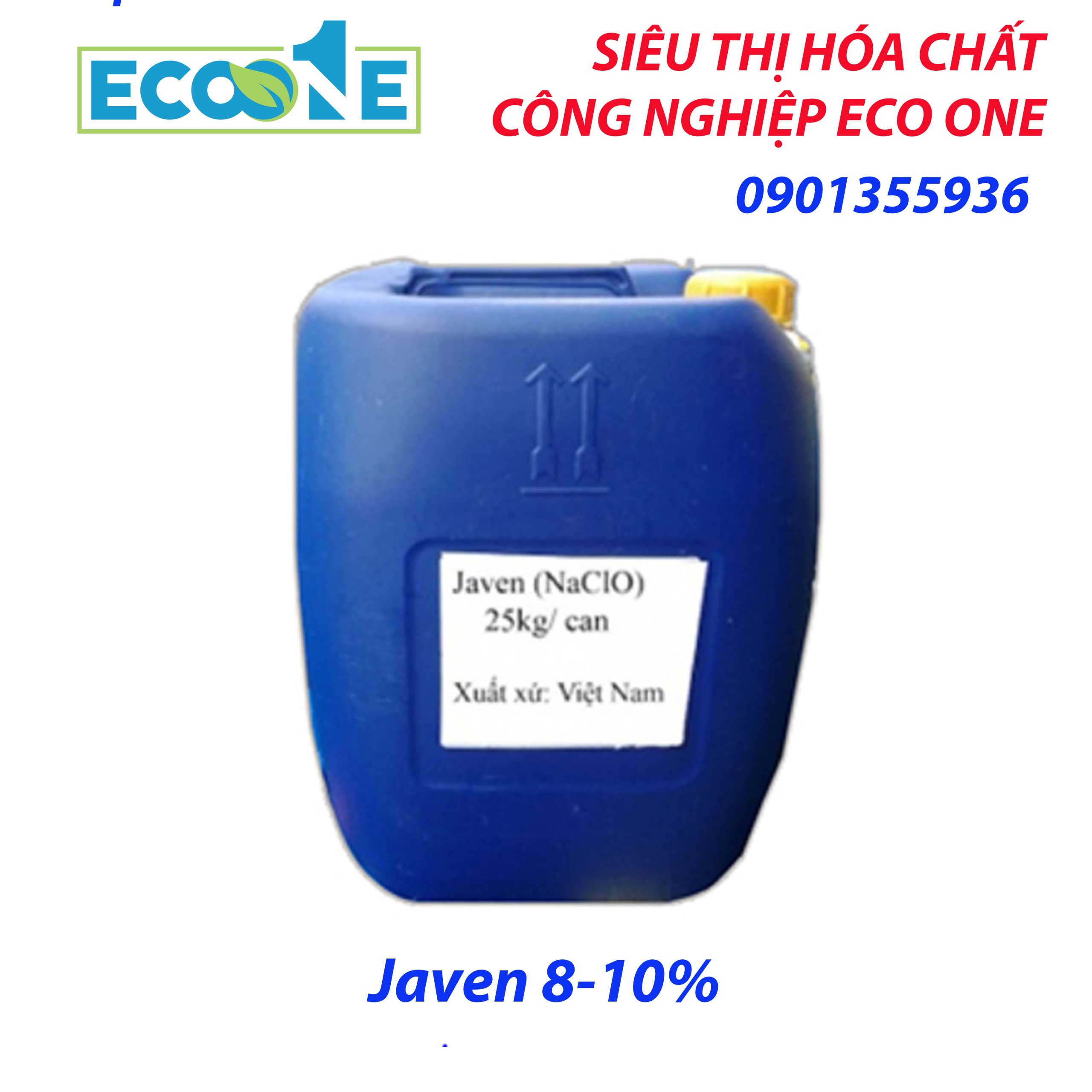 Javen 8-10% là chất tẩy rửa và diệt khuẩn mạnh, dùng trong xử lý nước, vệ sinh công nghiệp, thực phẩm, gia dụng. Được phân phối bởi ECO ONE Việt Nam
